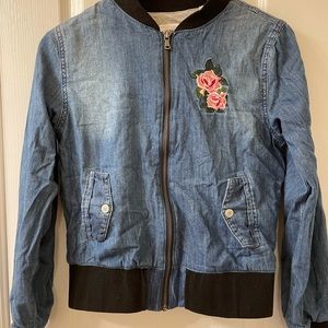 Jean Jacket with flower print